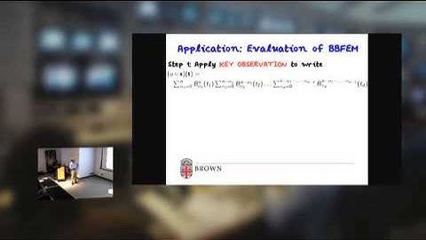 Mark Ainsworth DSCI Seminar  Pyramid algorithms for Bernstein Bezier finite elements of high nonunif
