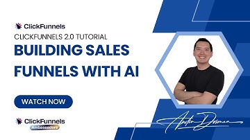 How To Build Sales Funnels With AI - ClickFunnels Tutorial