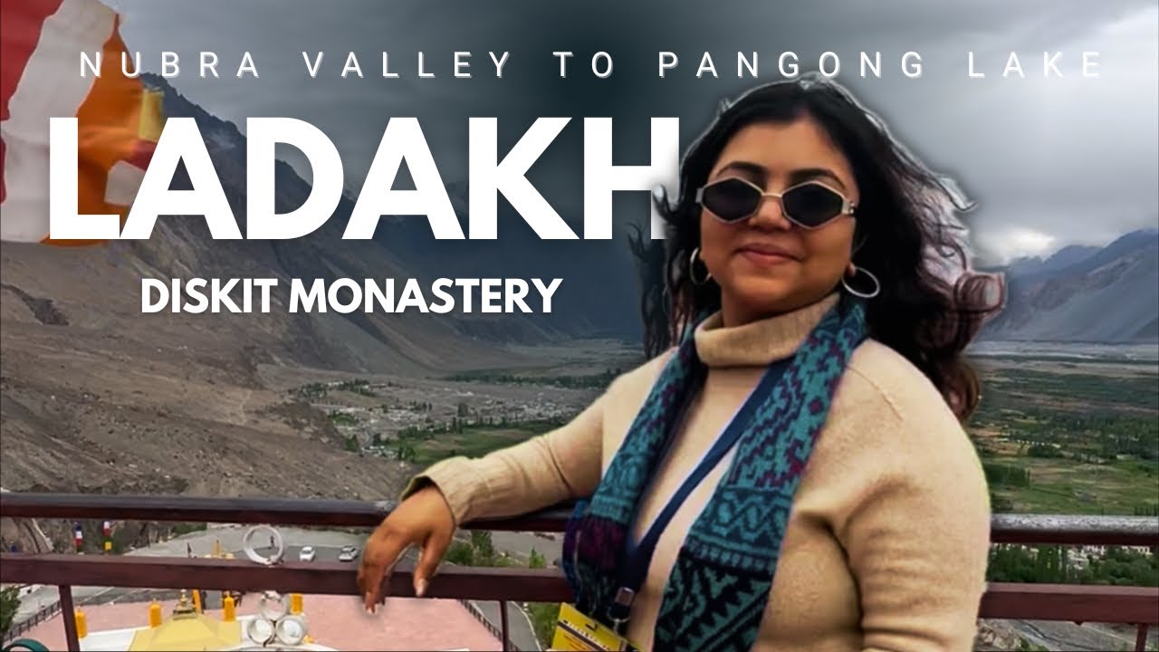 World’s largest Buddha 😱 Diskit Monastery | Pangong tak ka khatarnak rasta🤯 #manikasisodia # ladakh 