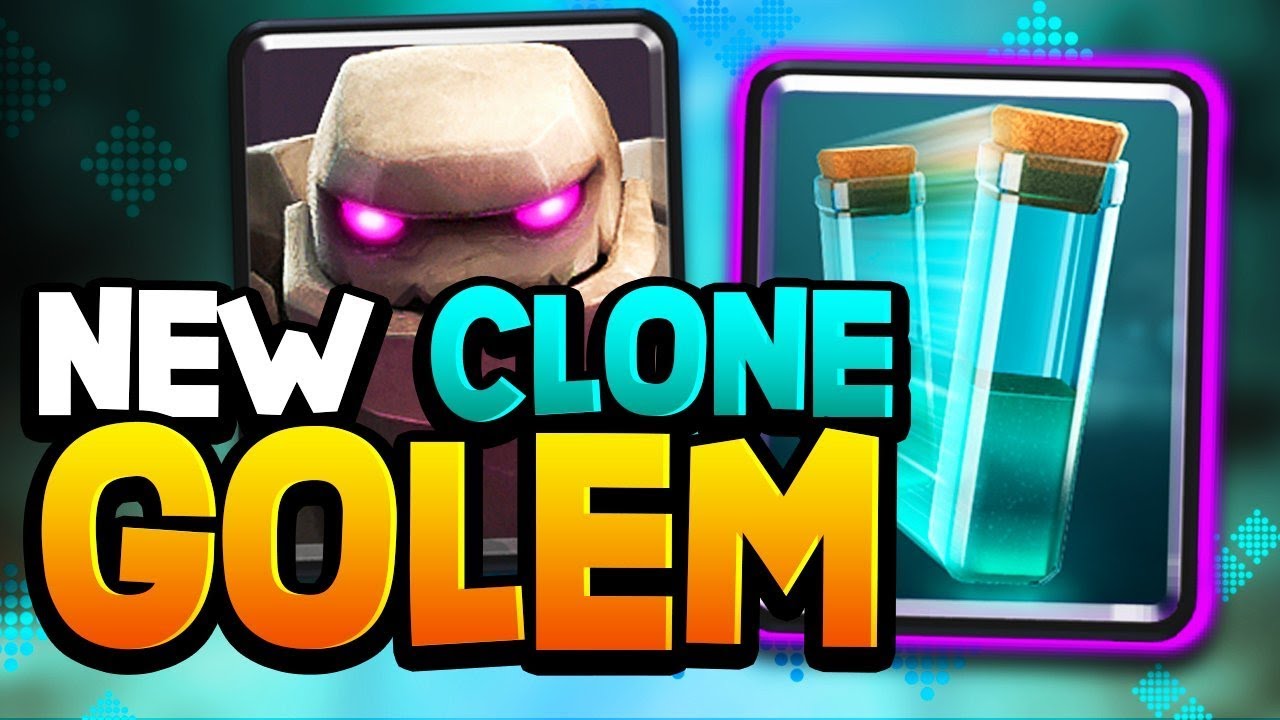 SirTagCR: This GOLEM CLONE Deck is like CHEATING! — Clash Royale - RoyaleAPI