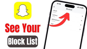 How To See Block List In Snapchat | Snapchat Me Block List Kaise Dekhe