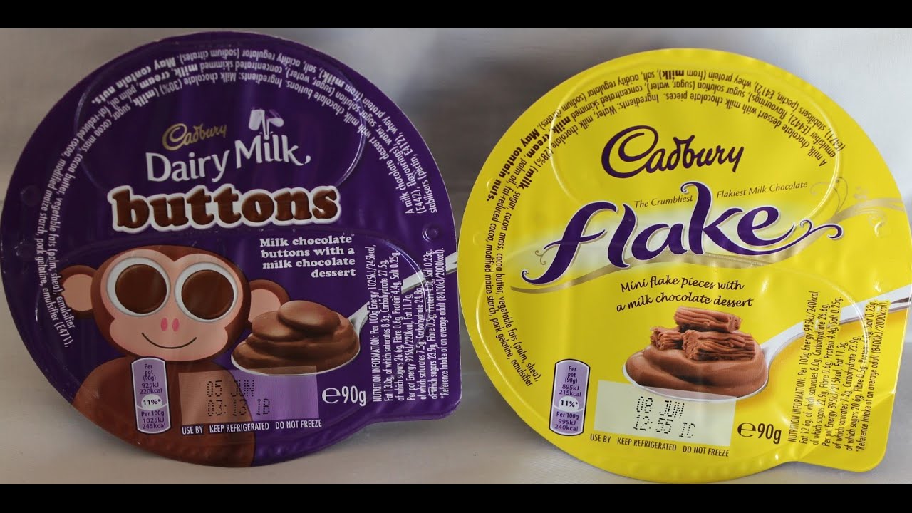 Cadbury Chocolate Dessert Buttons & Flake Review YouTube