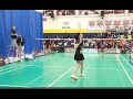 Final gs u17 mengyao tian vs emma meng at canada junior badminton national championships 2023