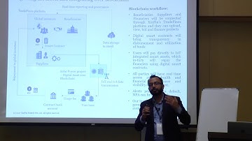 Mr. Sameer Dharap Presenting TradeFinex  Platform at Blockchain Technology Summit in Mumbai