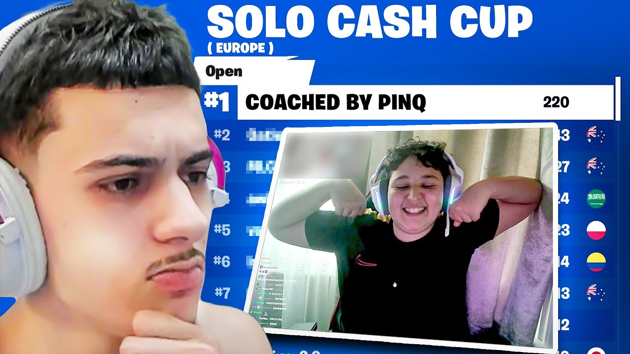 Coaching My BIGGEST Fan In The Solo Cash Cup…