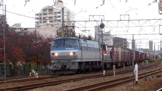 2077レ　EF66-117+ムドDE10-1165　　　　　　　　2011/12/03　東淀川