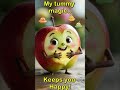Appy the Apple 🍎#fruit #healthyfood #apple #yummy #youtubeshorts #cute