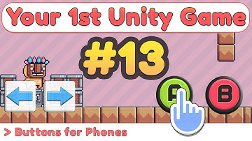 Visual Scripting Touch Button for Mobile Games :: Unity Basic Tutorial - Part 13