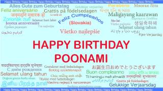 Poonami   Languages Idiomas - Happy Birthday