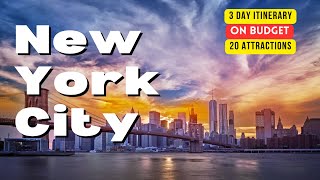 New York City: 3Day Itinerary, Money Saving  Ultimate, Tips & MustSee Attractions! #travel