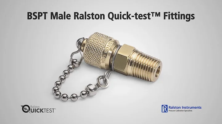 How to Use Ralston BSPT Male Quick-test Fittings |...