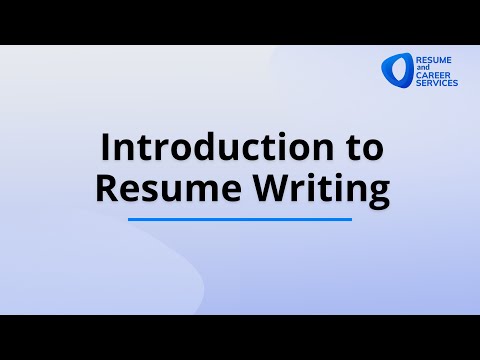 Resume Writing