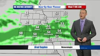 Brad Sugden's Hour by Hour Forecast to plan your evening – 5pm Update