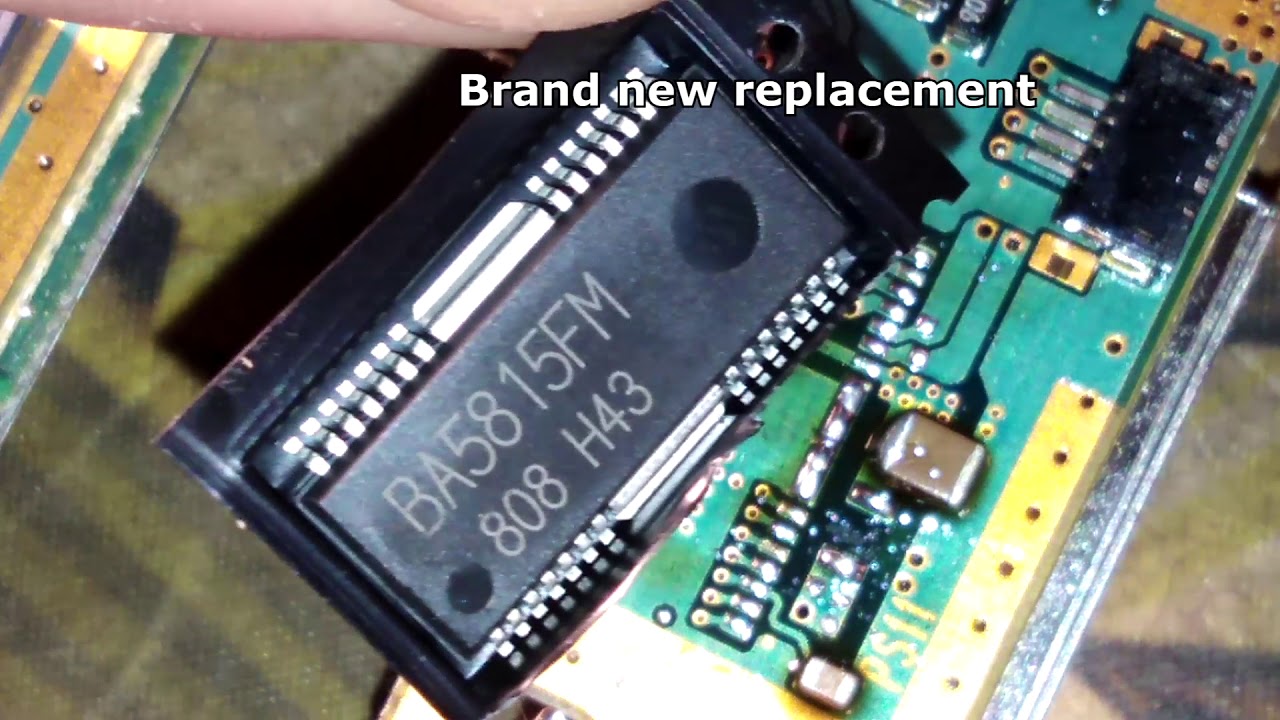 PS2 Fat BA chip repair (without a heatgun) - YouTube