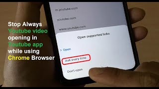 Stop Always Youtube video opening in Youtube app while using Chrome Browser. image