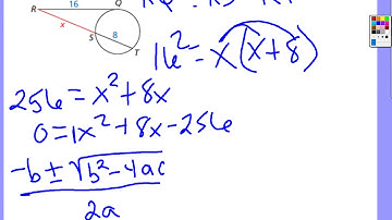 Tangent and Secant Segments 10 6