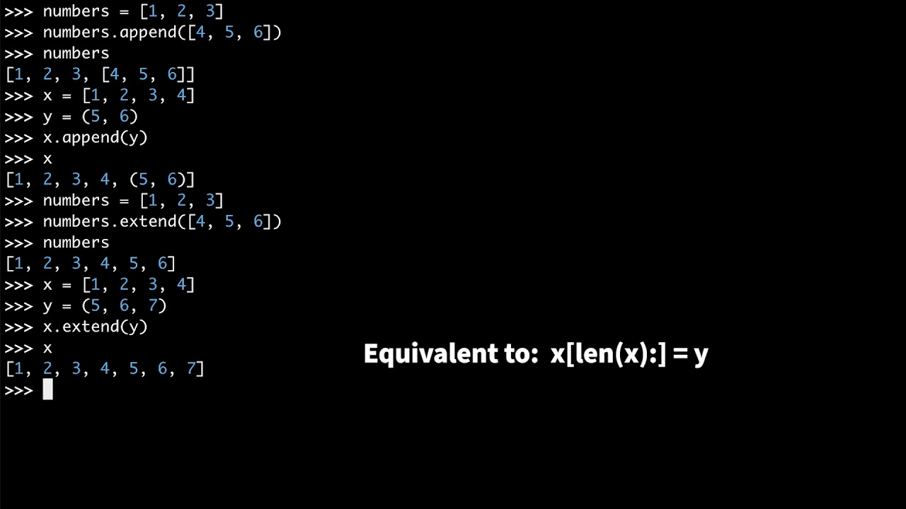 Python List Concatenation: Add (+) vs INPLACE Add (+=) vs extend