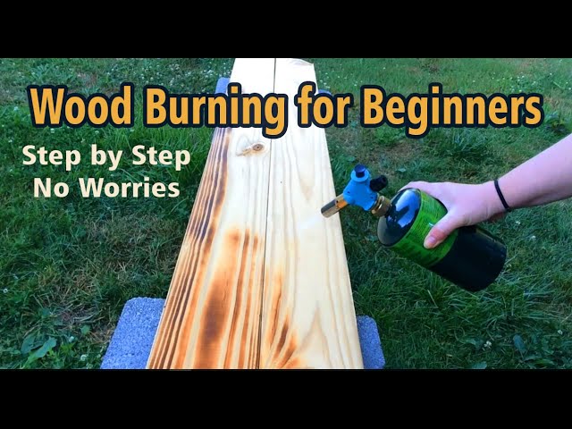 Wood Burning for Beginners. Part 1. How to wood burn with a torch