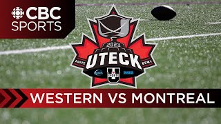 U Sports Uteck Bowl Western Mustangs Vs Montréal Carabins Cbc Sports