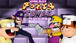 Wario plays: Pizza Tower Multiplayer Ft. Waluigi