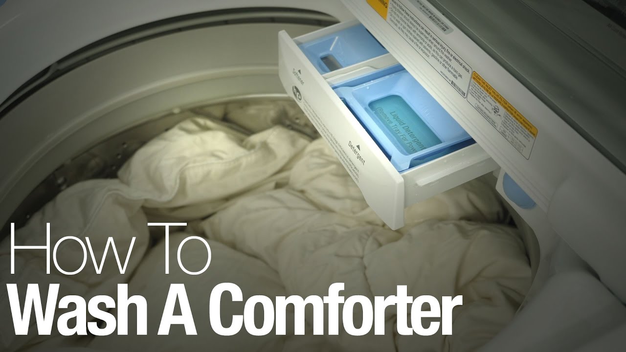How To Wash Your Comforter At Home Youtube