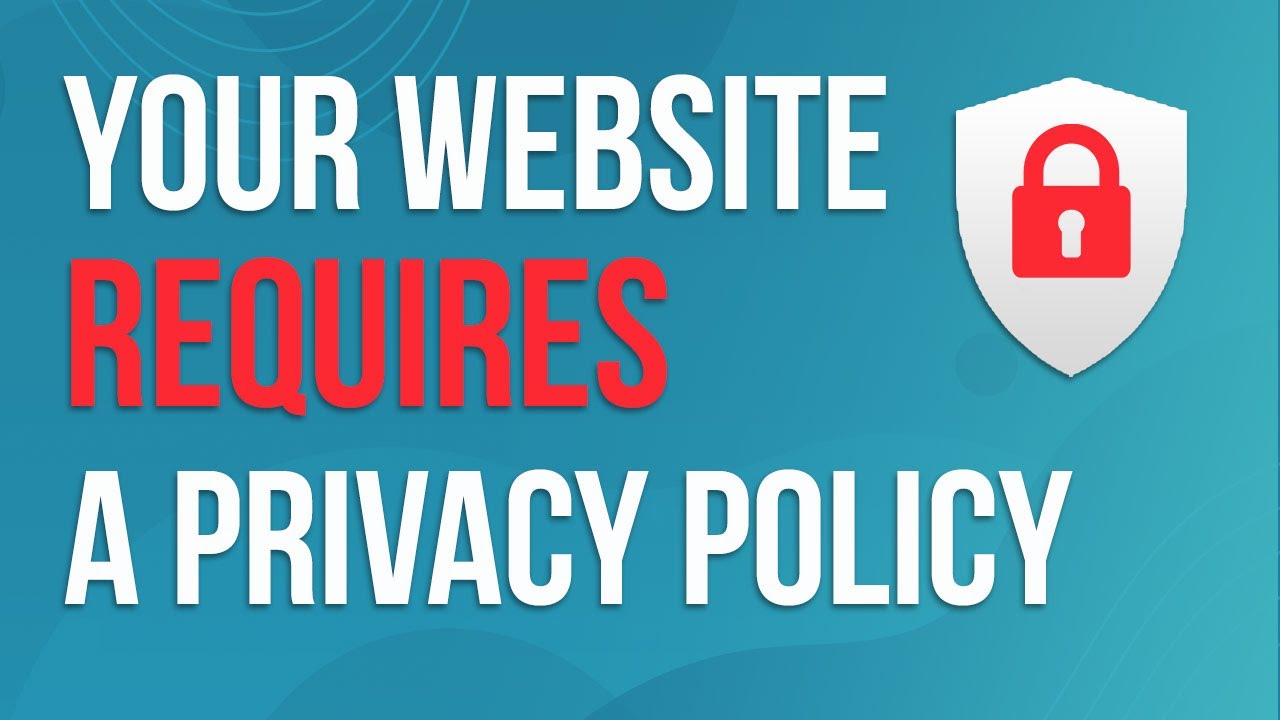 Website Privacy Policy Statement is Legally Required - YouTube
