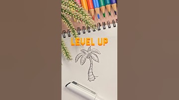 Level Up Your PALM TREE DRAWINGS #art #drawingtutorial #howtodraw #drawing #tutorial #pencildrawing
