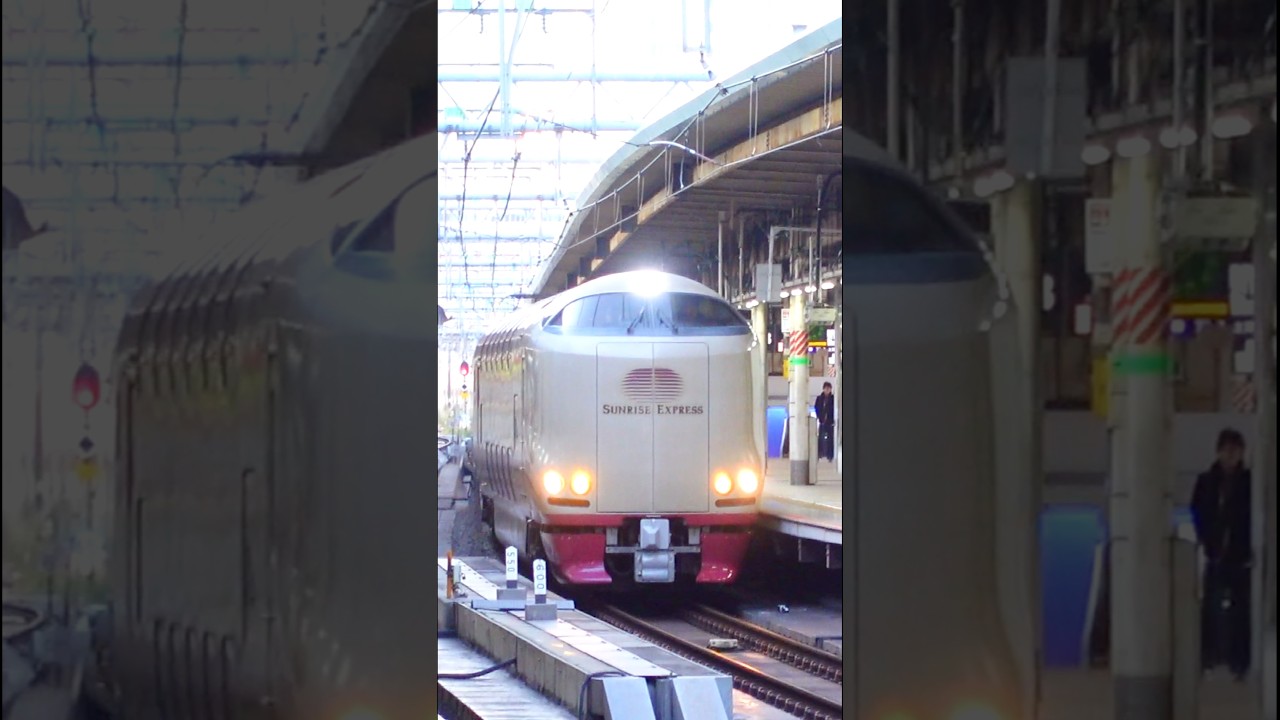 Экспресс «Восход солнца» на Токийском вокзале, Япония, ноябрь 2025 года.
