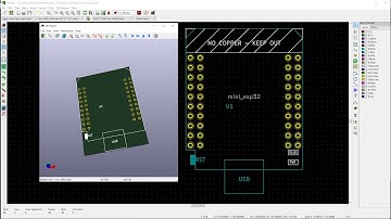 Import ESP32 Mini schematic and footprint into KiCad