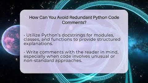 How Can You Avoid Redundant Python Code Comments? - Python Code School