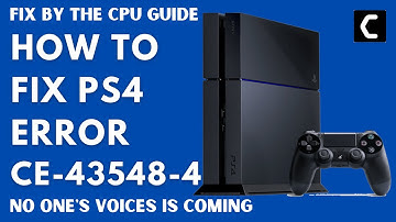 FIXED: PS4 Error CE-43548-4 [No One