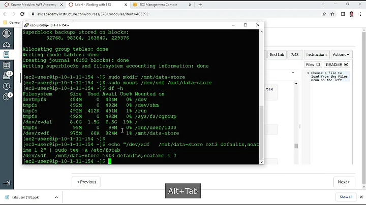 AWS Cloud Foundations - CLF - Lab 4: Working with EBS - Anand K