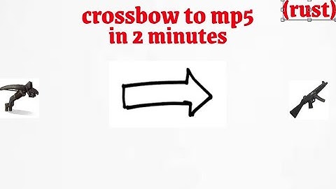 Going from crossbow to mp5 in 2 minutes....