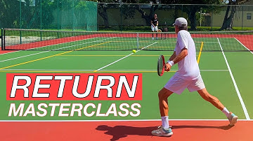 Return of Serve Masterclass with 4.5 NTRP Student Robert