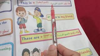 انجليزي تانيه ابتدائي ترم اول unit 1(meet my family) ومراجعه على زمن المضارع البسيط واستخداماته 