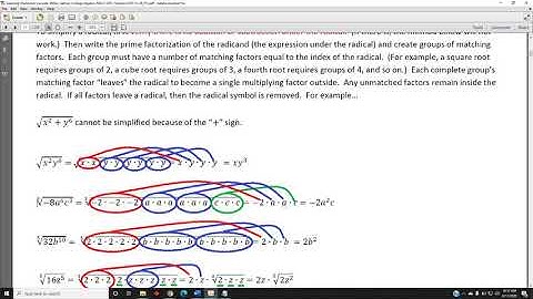 Simplifying Radicals (Part 3)