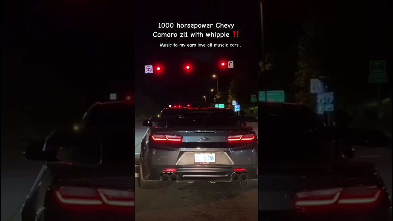 1000 Horsepower Chevy Camaro ZL1 With A Whipple Chevrolet Cammed V8engine 1000hp 1k 