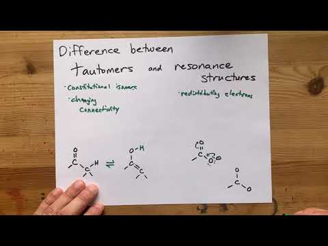 Video: Este tautomerismul o structură de rezonanță?