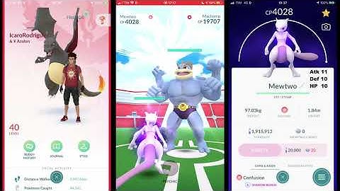 One Shadow Mewtwo with Psychic Soloing Machamp (no weather boost)