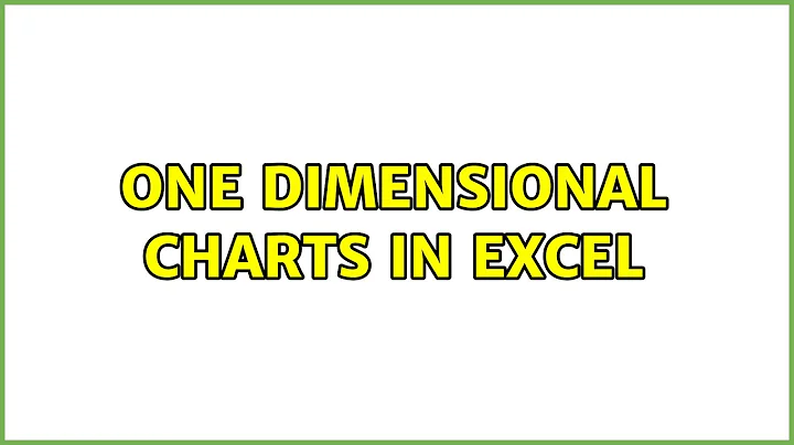 One dimensional charts in excel