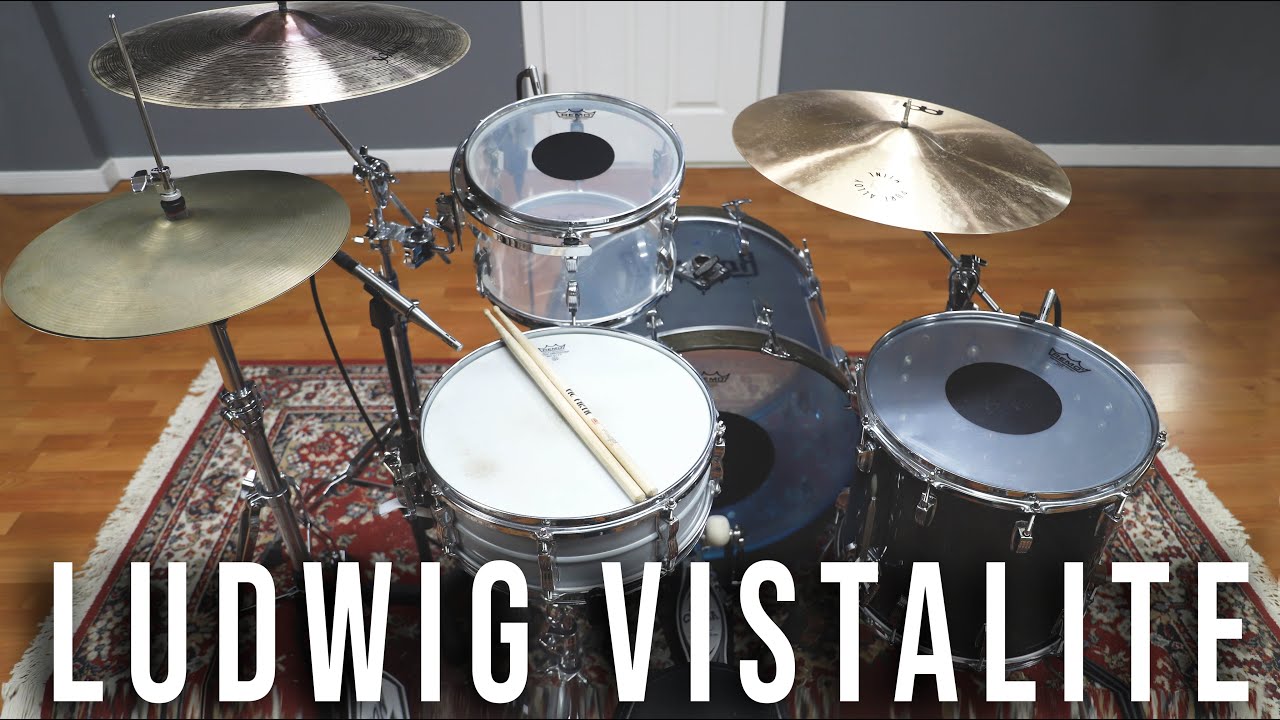 ludwig vistalite bass drum