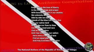 Trinidad and Tobago National Anthem with music, vocal and lyrics ENGLISH