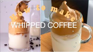 How To Make Tik Tok Whipped Coffee with only 3 ingredients | Just Biana