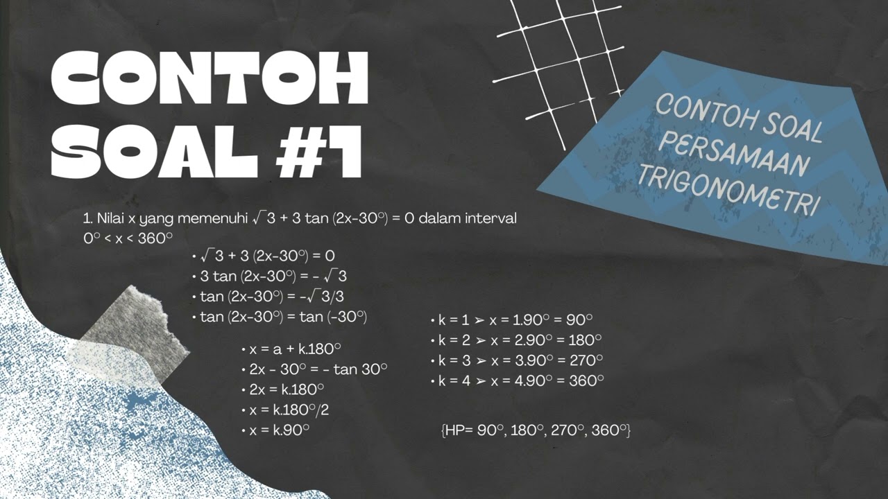 PERSAMAAN TRIGONOMETRI — PJBL MATEMATIKA MINAT