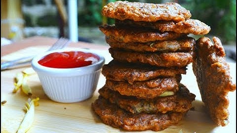 Puso ng Saging Patties (Banana Blossom Burgers)