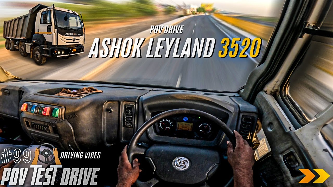 2024 ASHOK LEYLAND 3520 | 5.7L 200HP | POV Drive #99 | TRUCK POV | 4K | REVGEARSHIFT #ashokleyland