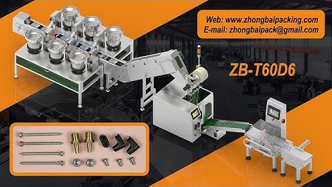Hardware Kitting Packing Machine, Small Parts Kitting Counting Bagging Packaging Machine