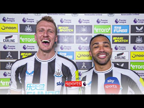 "He needs to shrink a bit" 🤣 | Burn and Wilson joke after Newcastle's big win vs Man Utd