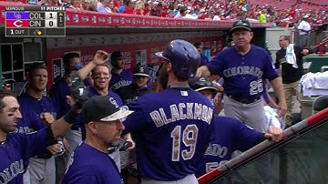 COL@CIN: Arenado opens the scoring with an RBI single