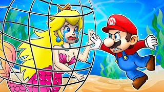 Mario Rescue The Mermaid Princess Peach - Mario & Peach Love Story - Super Mario Bros Animation